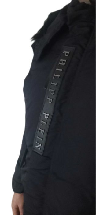 Philipp Plein kurtka ocieplana granatowa z odpinanym kapturem r.S,M,XL