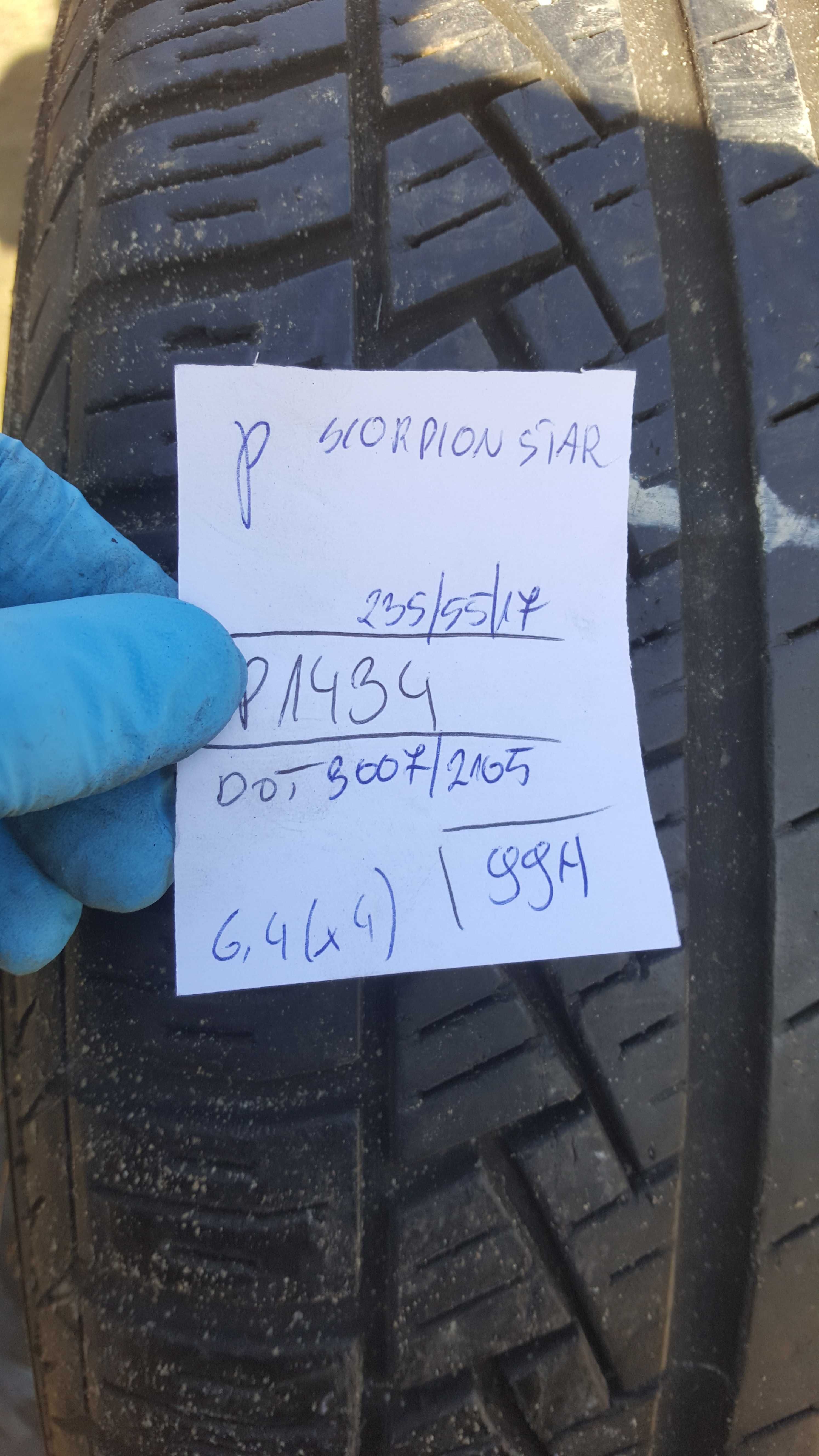 [8szt] Pirelli 235/55 r17 Całoroczne /// 6,4mm!!! MONTAŻ