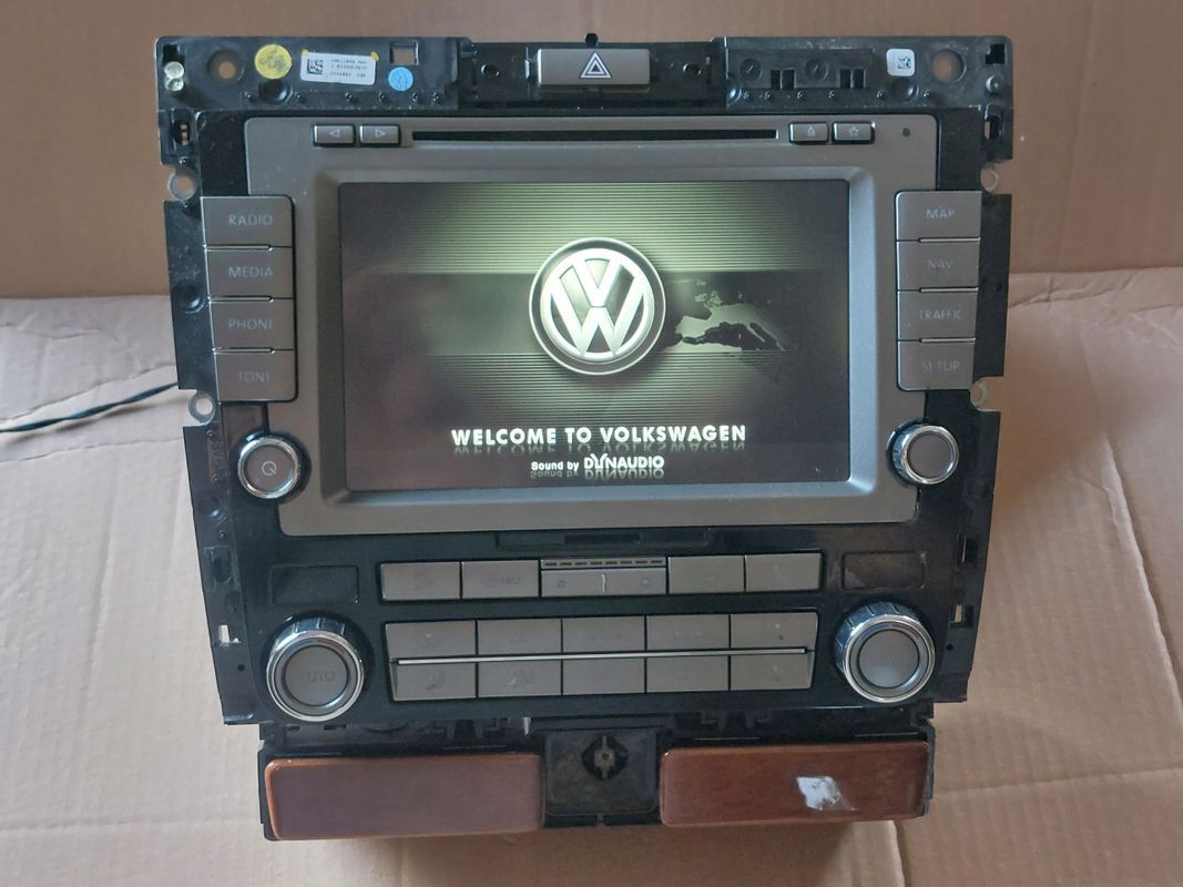 Vw Phaeton Ii Lift Radio Nawigacja Navi 3df 3db + Kod 0972