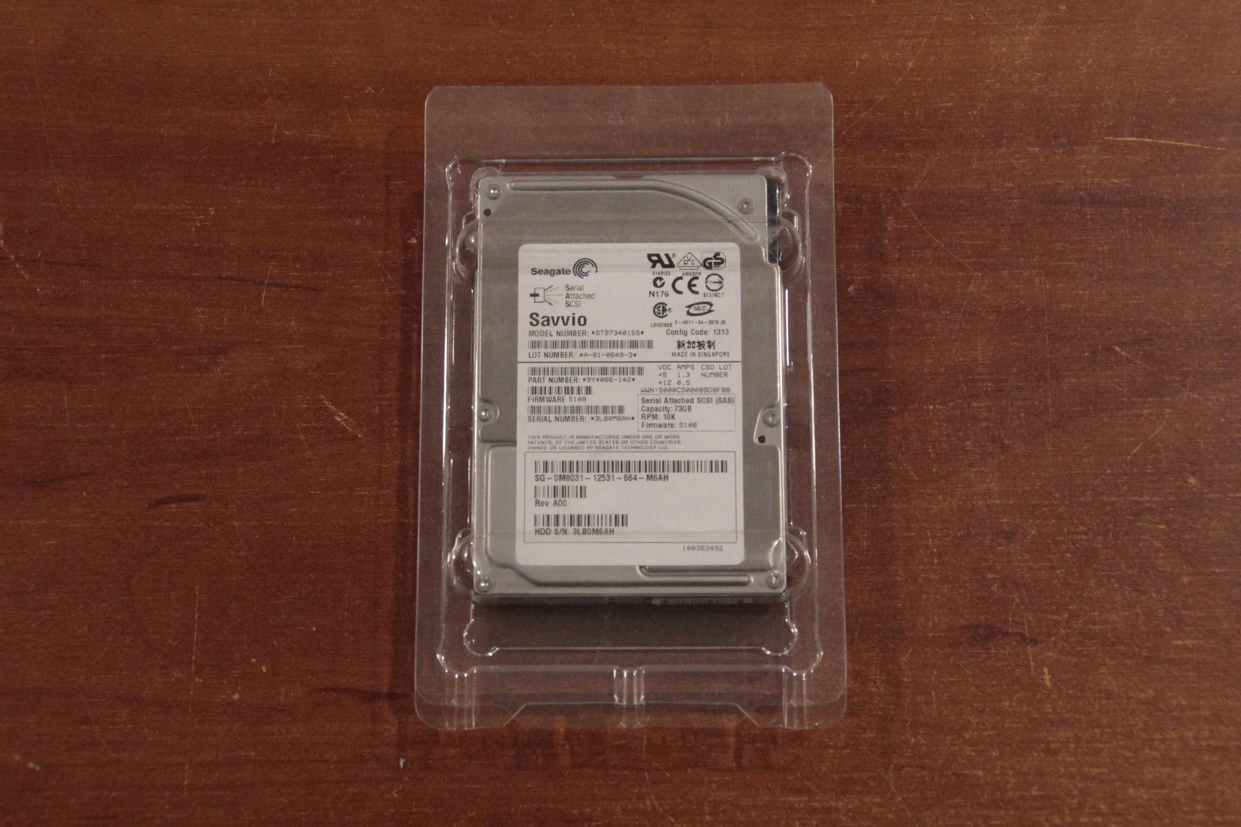 2.5" Seagate Savvio 10K.1 "ST973401SS" 73.4Gb SAS 10000rpm 8Mb кеш