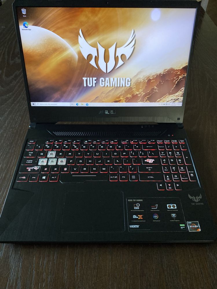 Laptop gamingowy ASUS TUF 120Hz gtx1660ti ryzen7 3750H