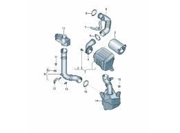 Воздухозаборник воздуховод в сборе VW Jetta, Passat октавия 1,6/2,0 ат