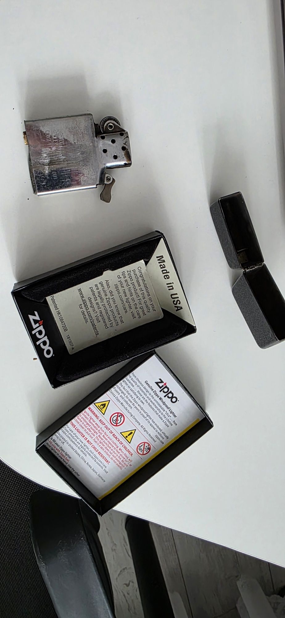Запальничка Zippo Black Crackle 1941 Vintage Replica