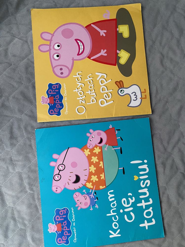 Świnka Peppa George zestaw książki maskotka puzzle wielka księga bajek