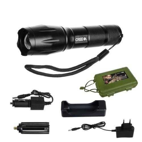 Latarka Taktyczna Wojskowa LED Cree XML-T6 ZOOM