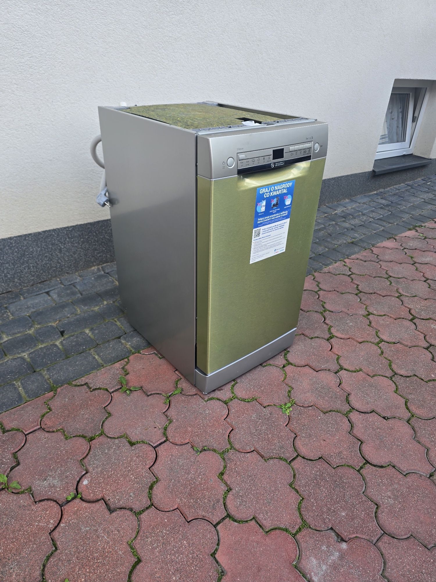 Zmywarka BOSCH 45CM Srebrna A+++ Wi-FI WyswLed Stan Bdb