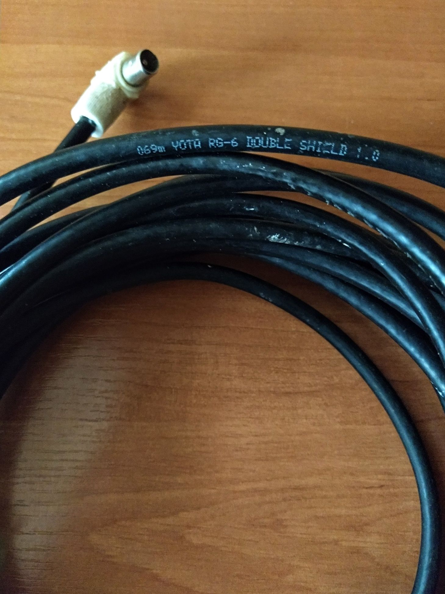 Коаксиальный кабель YOTA RG-6 DOUBLE SHIELD 1.0 - 3.5 м
