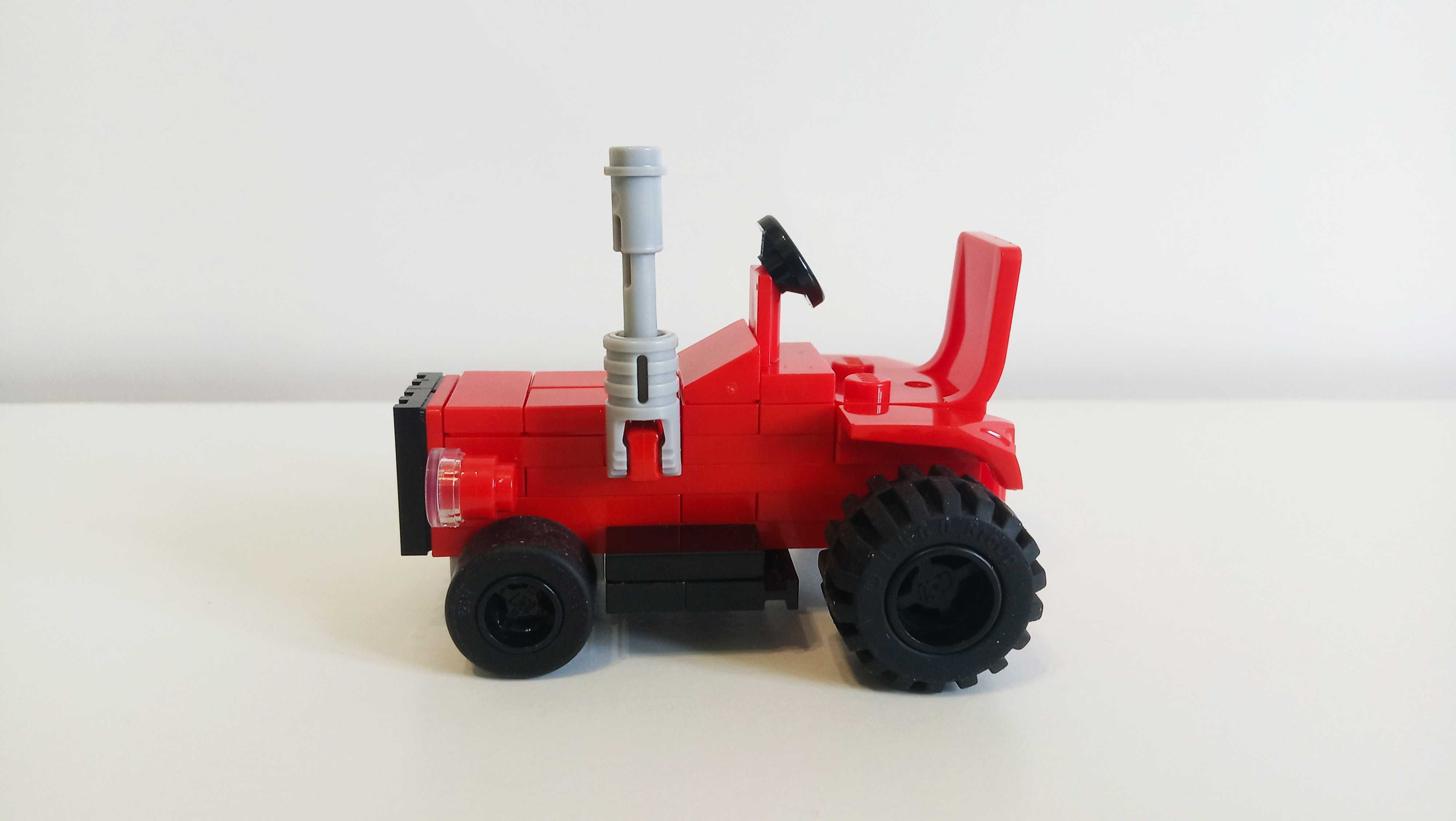 Lego Moc traktor ursus c330 z przyczepą z drewnem