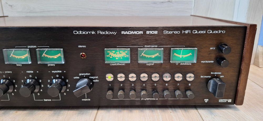 Amplituner RADMOR 5102 ! Czarno-Brązowy ! IDEAŁ ! Przestrojony! 81 R !