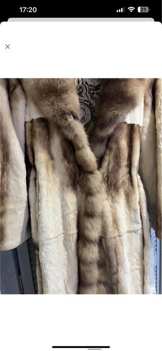 Норкова шуба з соболем натуральнаа
