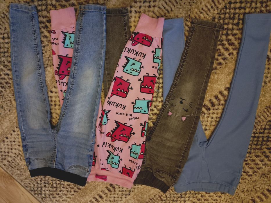 Spodnie ,dresy,jeansy,getry dziewczęce 116