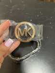 Nowy Pasek MK michael kors czarny damski do spodni