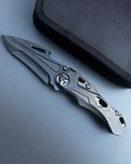 Ніж Rike Knife Athron Pocket Knife Dinosaur Skull Titanium M390 Новий
