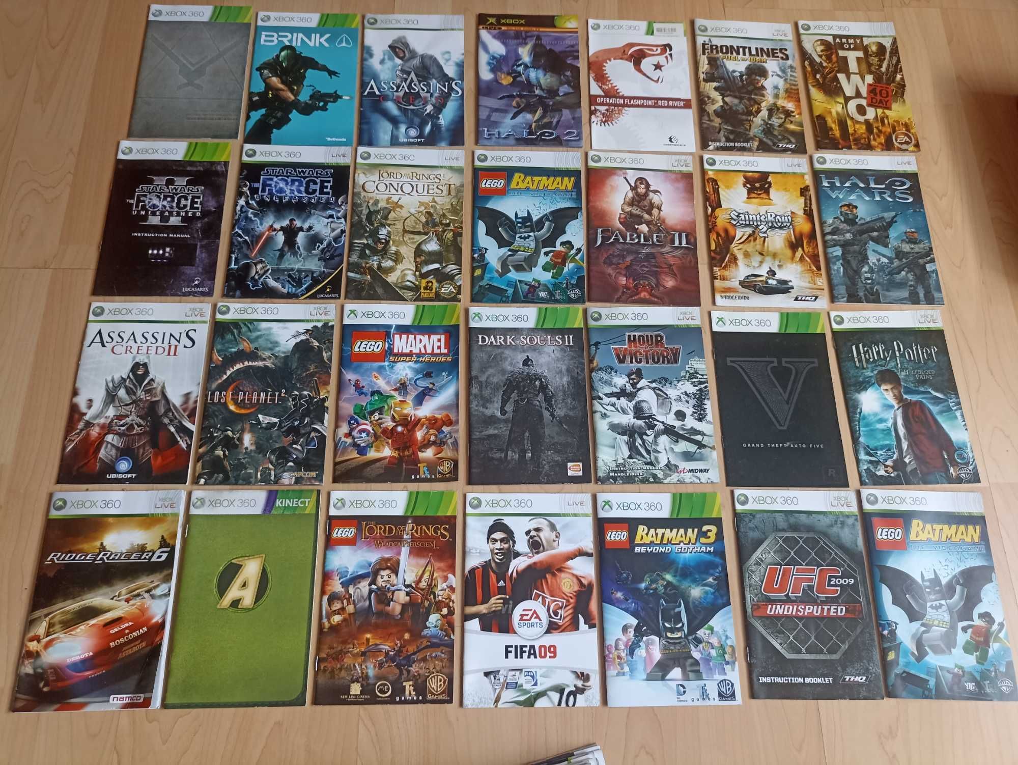 Książeczki z gier na  xbox 360