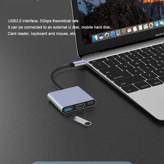 USB Type-C HUB Docking Station 4K HDMI PD 100W —ENVIO GRÁTIS—PROMOÇÃO—