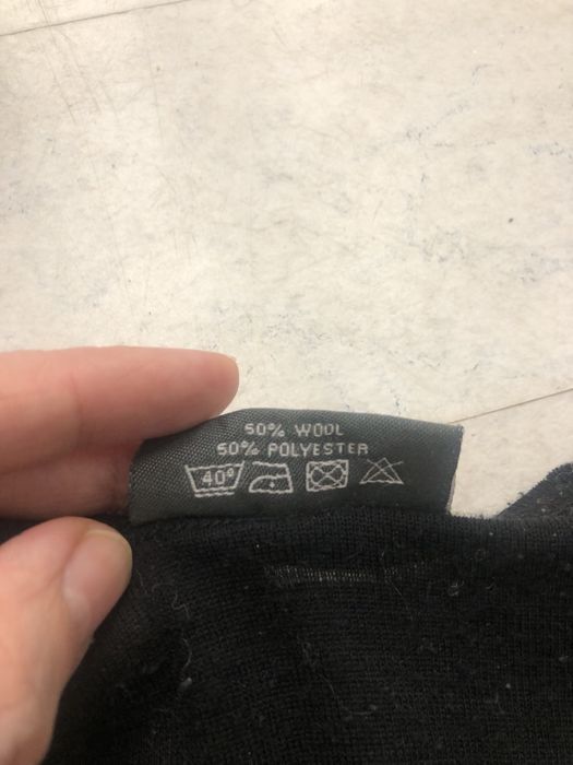 42/L, XL Bluzka 50% wool wełna bielizna termiczna termoaktywna czarna