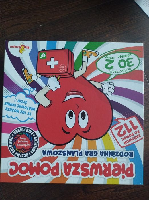 Rodzinna gra planszowa. Pierwsza pomoc
