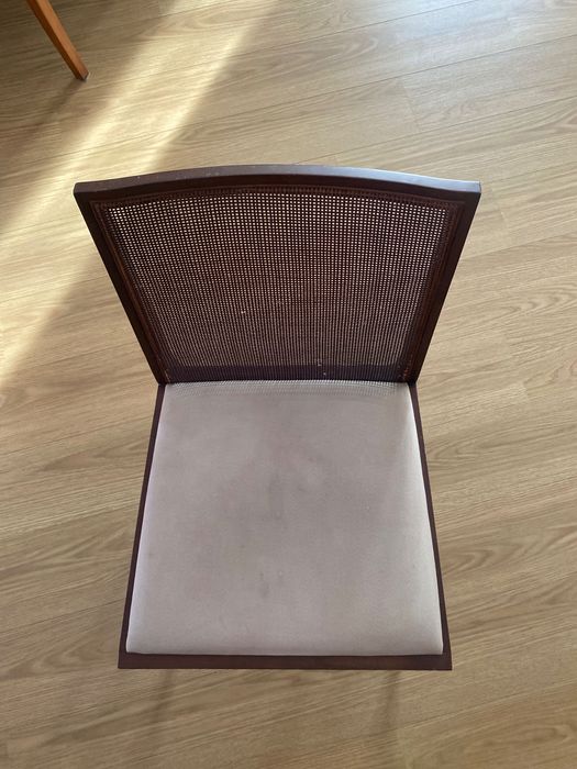 Cadeiras sala com palhinha 4 unidades