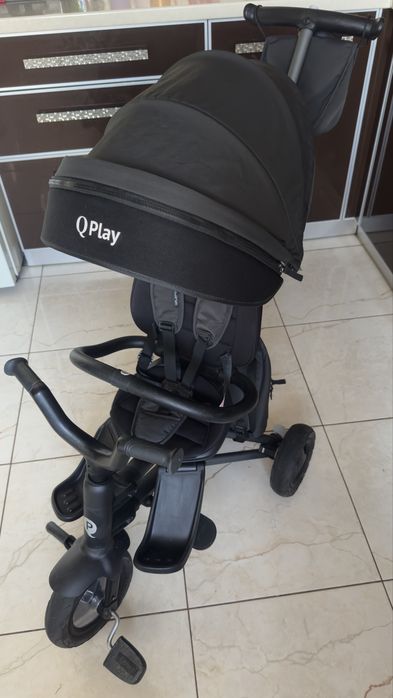 Велосипед складаний триколісний дитячий Qplay Nova+ Rubber Red