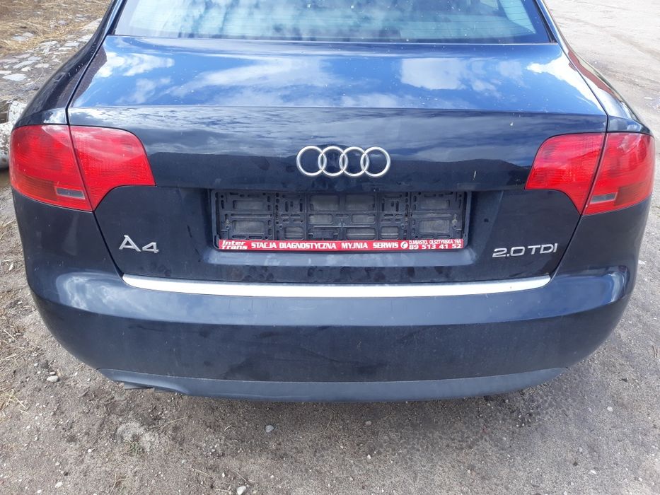 Klapa bagażnika LŻ9Y sedan audi a4 b7