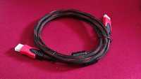 Nowy kabel HDMI 1.8m posrebrzany High Speed with Ethernet wersja 1.4