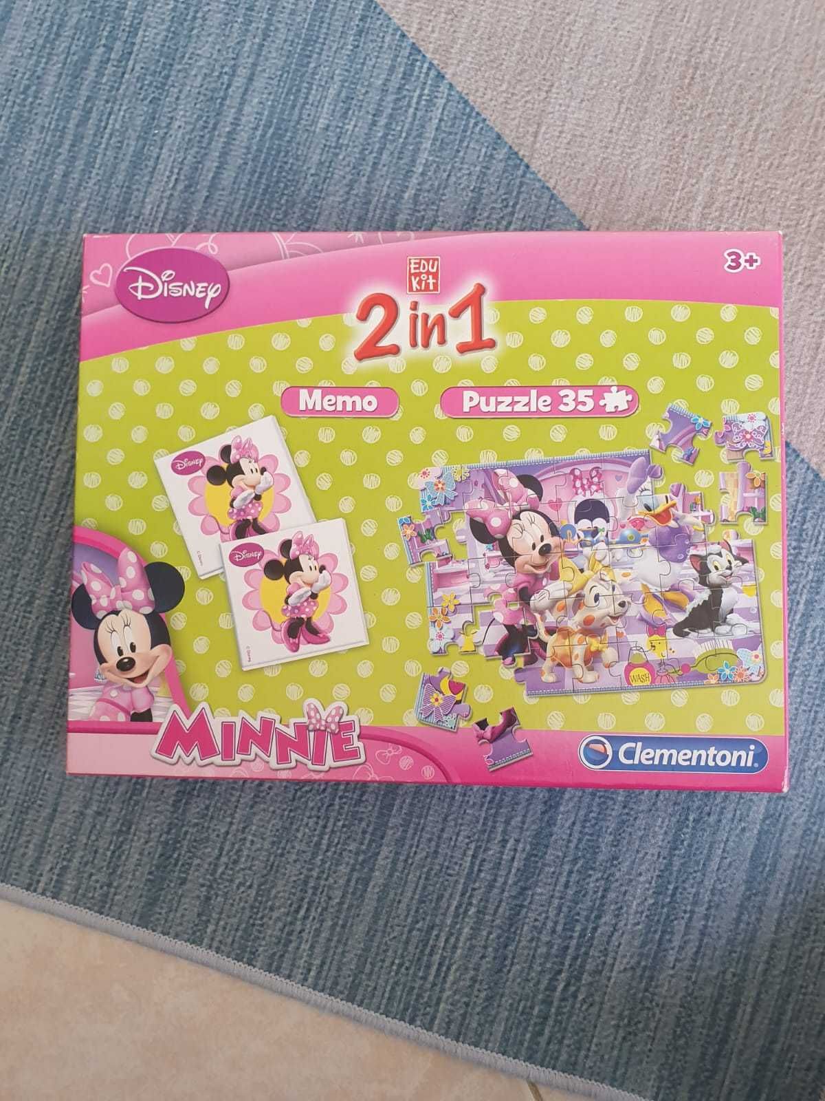 Jogo da memória e puzzle Minnie