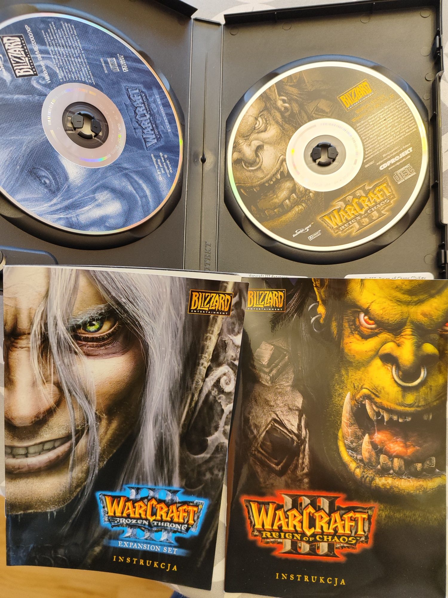 Warcraft III + dodatek Frozen Throne gra PC. Platynowa kolekcja.