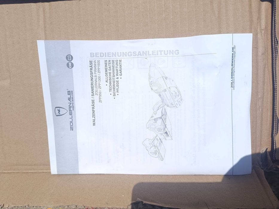 Frezarka calowa do tynku Zollernalb ZPP 1300