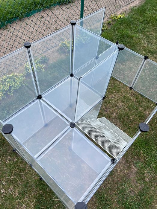 Duża klatka kojec wybieg dla świnki królika zwierząt panelowa NOWA