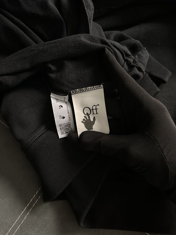 Худі Off-White Double Layered Black Hoodie