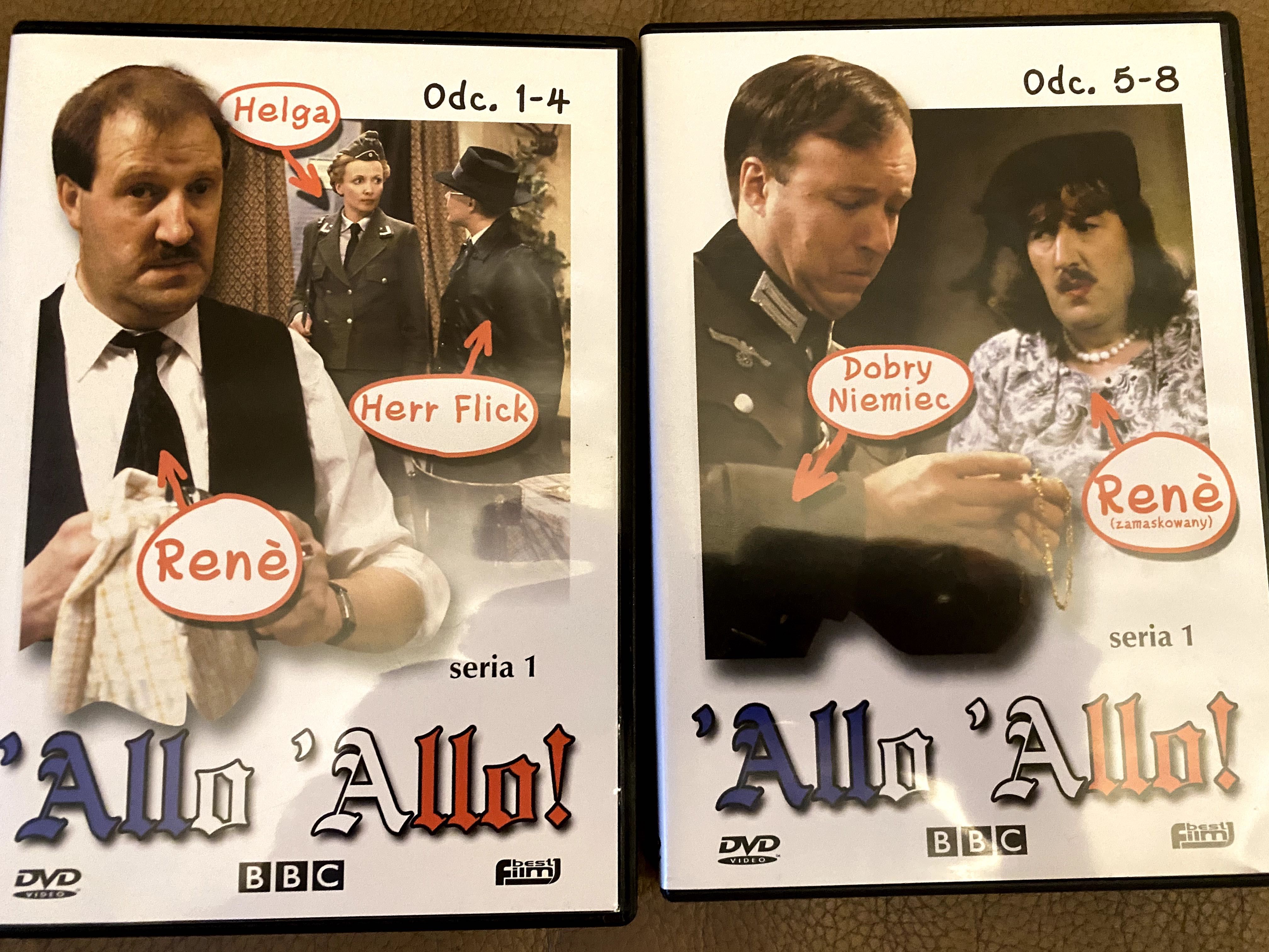 ’Allo ’Allo! seria 1 BBC, odcinki 1-8,  polska wersja