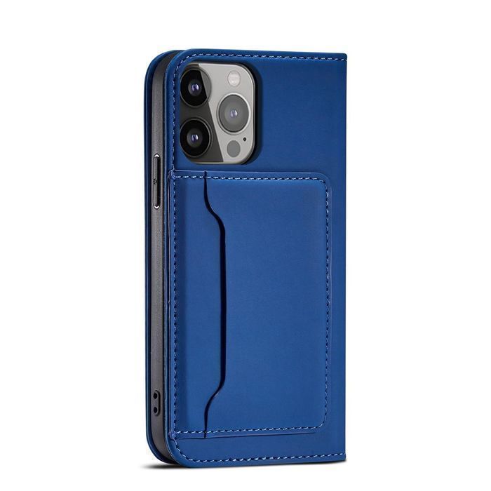 Etui Magnet Card Case do Samsung Galaxy S22 Ultra - Niebieski