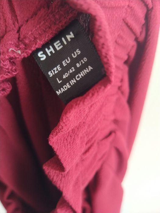 Calças bordeaux - Shein - Tamanho L