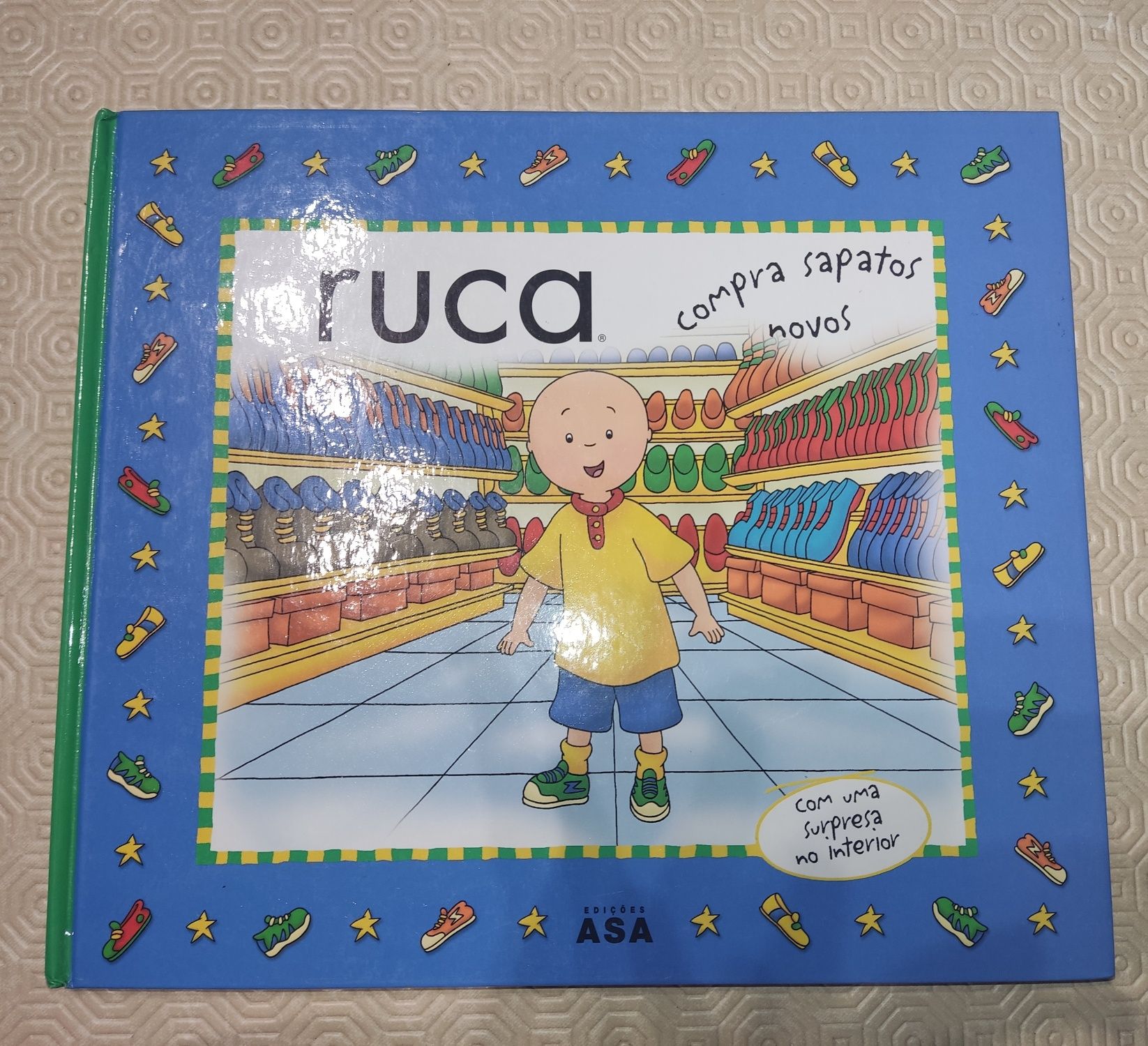 Livro "Ruca compra sapatos novos"