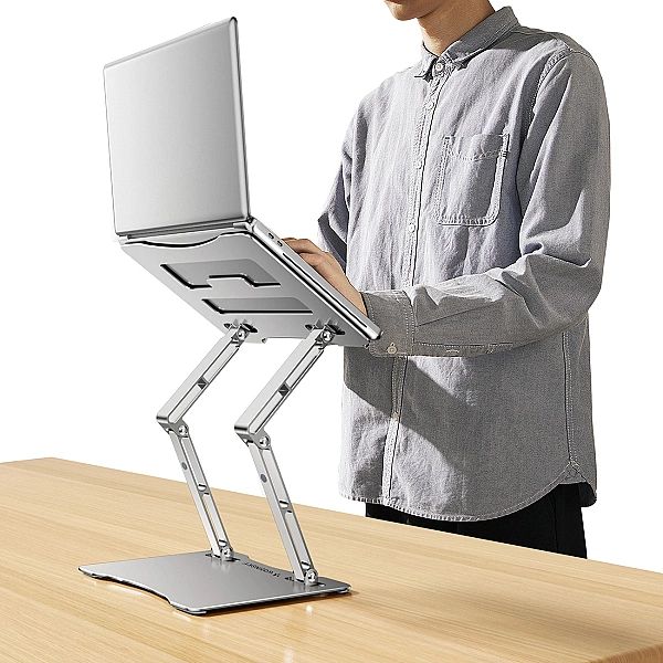 Podstawka pod laptopa Wozinsky WRS-CPY75DSS aluminiowa - srebrna