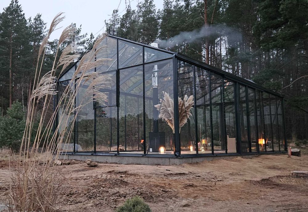 Szklarnia  aluminiowa 17,4m2 (383-457), szkło hartowane 4 mm