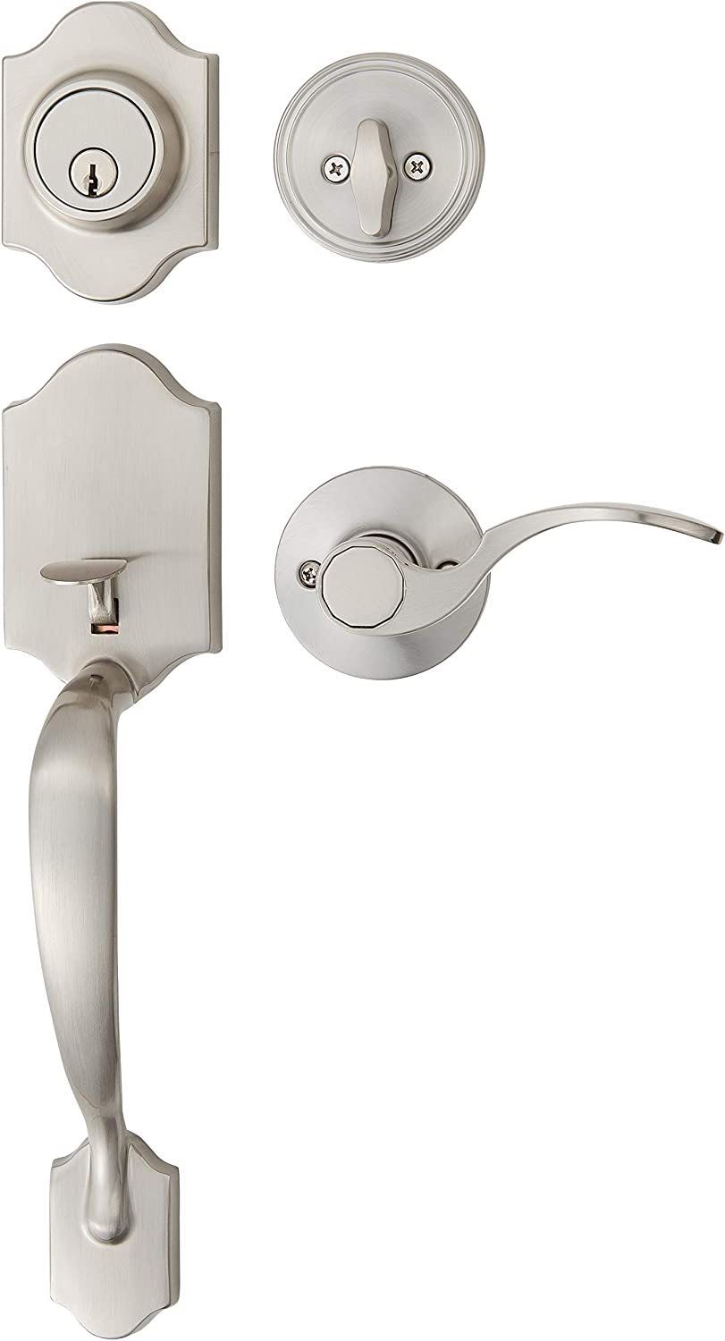 Amazon Basics Handleset Вхідна Дверна Ручка Врізний Замок