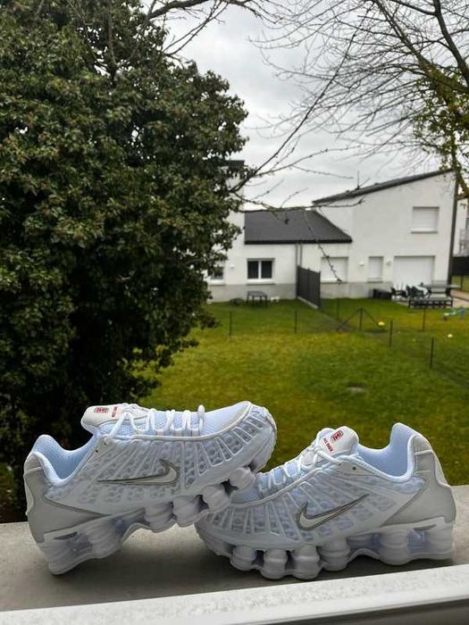 Nike Shox TL White Metallic Silver Biegania / Rozmiar 44
