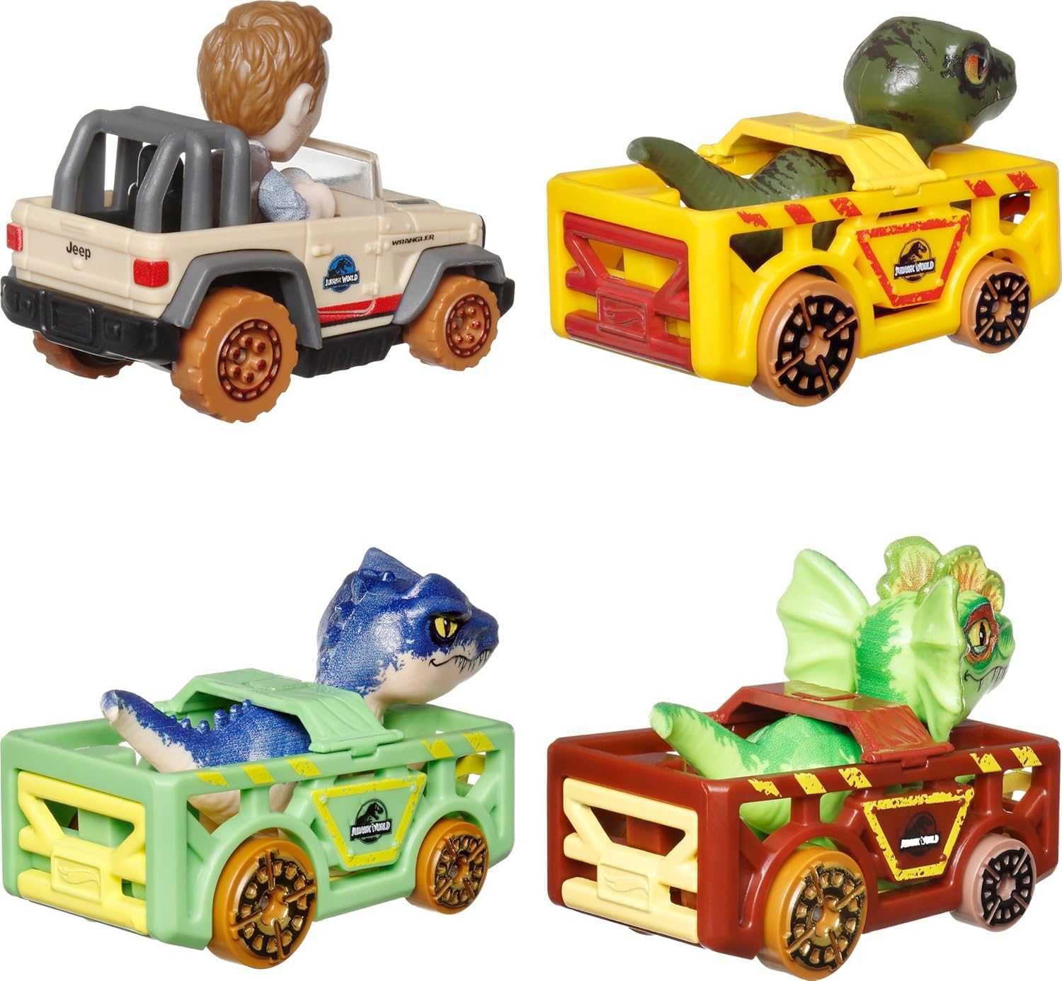 Набір з 4 машинок Хот Вілс Світ Юрського Періоду Hot Wheels