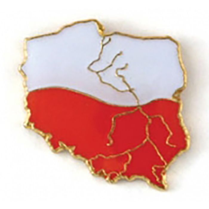Przypinka pin wpinka kontur Polski