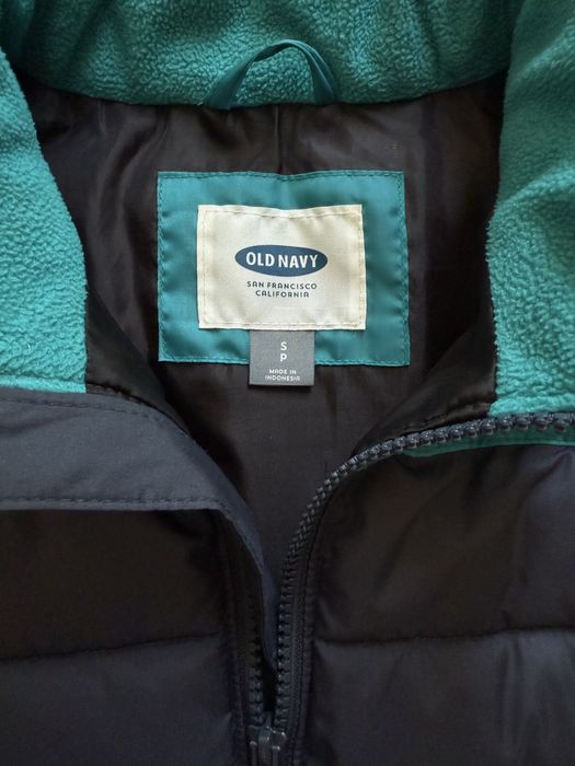 Чоловіча синьо-бірюзова жилетка. Old Navi. Розмір S.