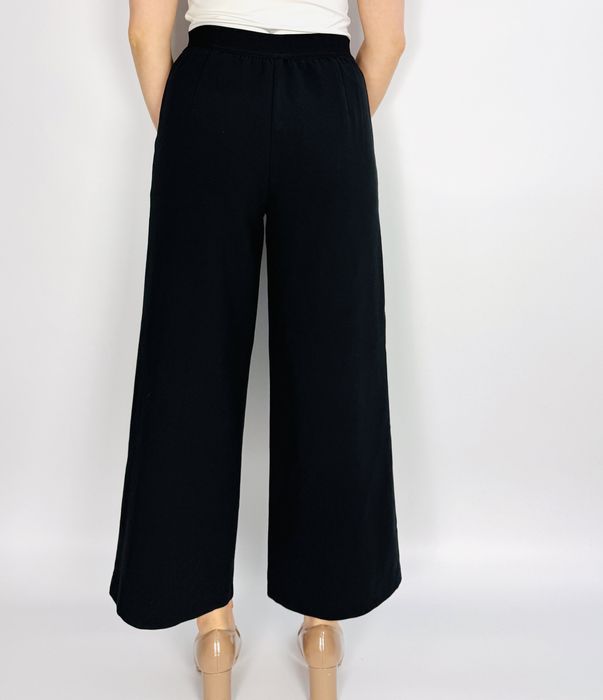 Czarne spodnie kuloty eleganckie XS 34