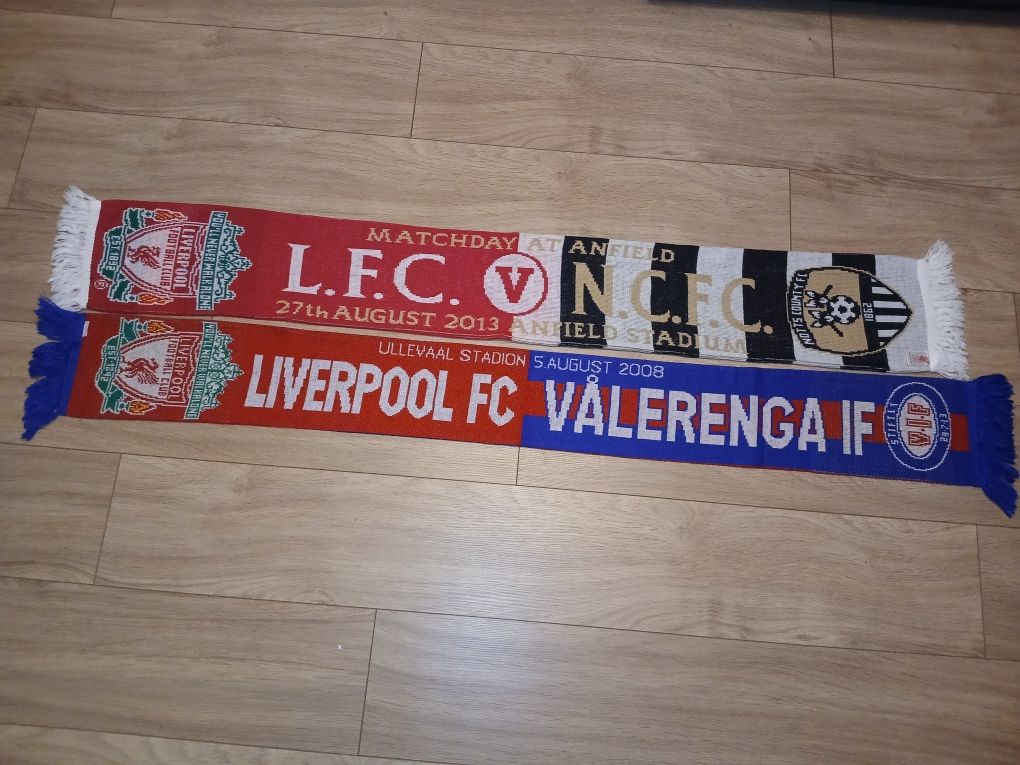 Zestaw 2x szalik Liverpool FC - szal piłkarski, kibic, Anglia