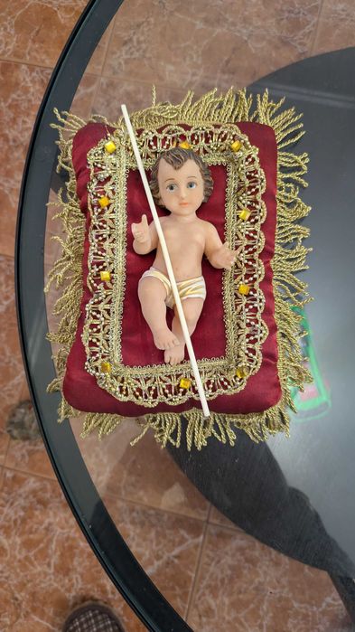 pinheira de natal com bolas completo com suporte d pé + 2 anjinhos