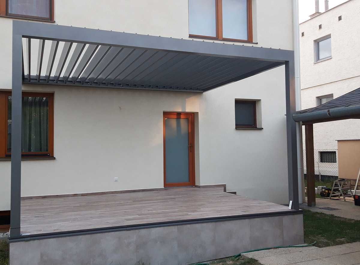 Pergola na taras z lamelami 4x3m. JEDYNA TAKA PERGOLA NA RYNKU!