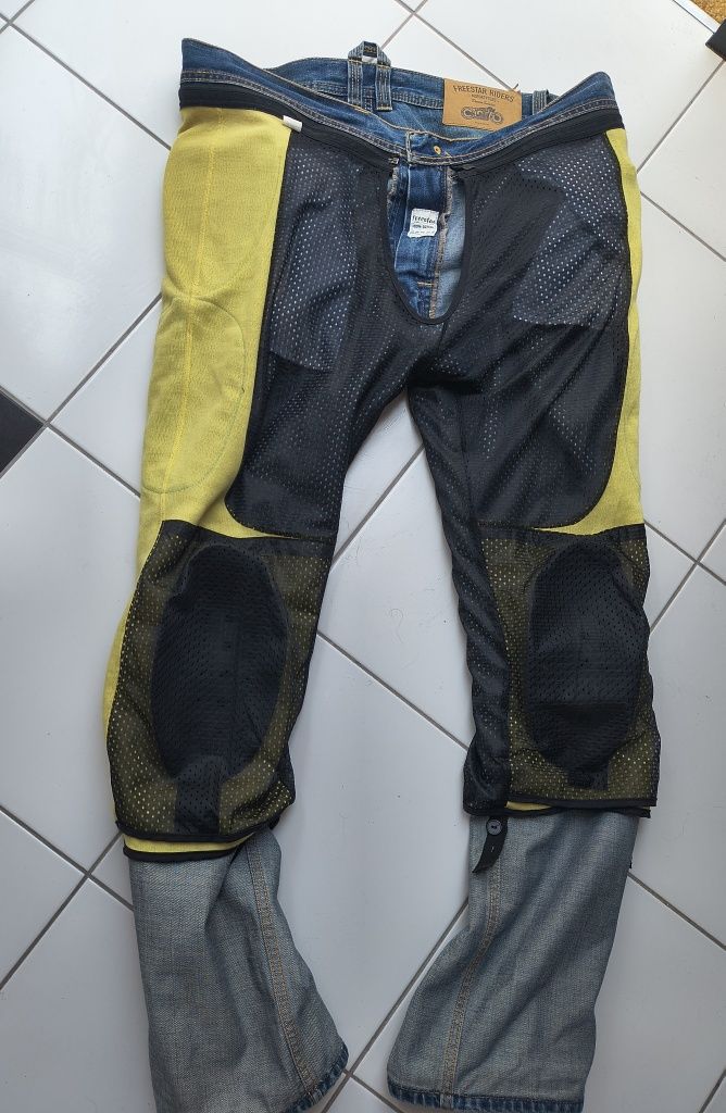 Spodnie motocyklowe FREESTAR, jeansowe, XXL, używane