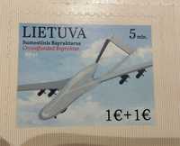 Znaczek kolekcjonerski Litwa Lietuva Bayraktar Bajraktar