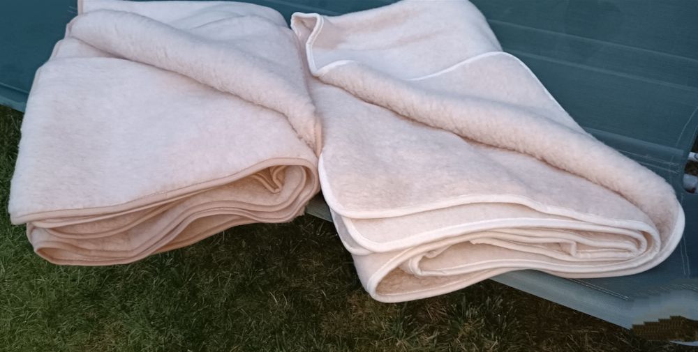 Nowa Piękna Zdrowa Kołdra z wełny, naturalna Miękka 135x200 dwa ko