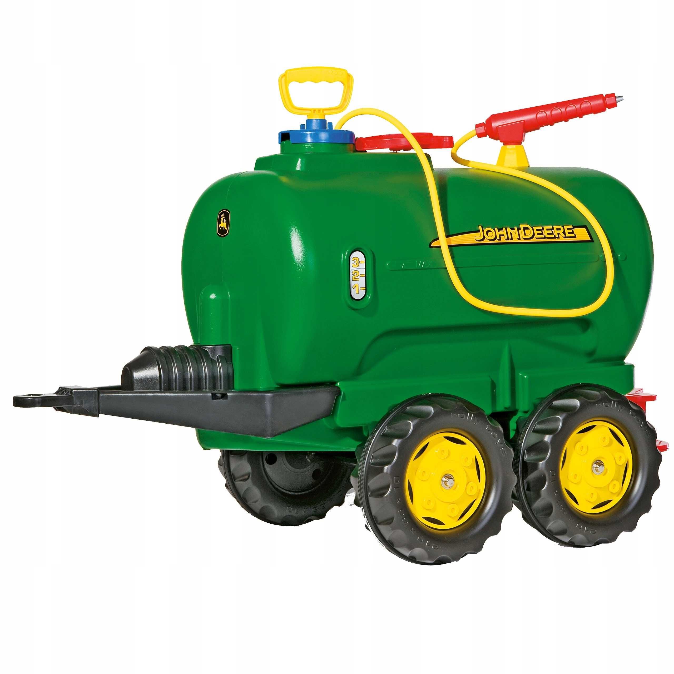 Rolly Toys John Deere cysterna dwuosiowa przyczepka  + pompka  30l