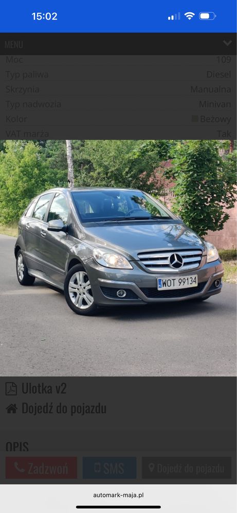 Mercedes-Benz B180 CDI *2010 rok* manual, diesel – zadbany! Okazja